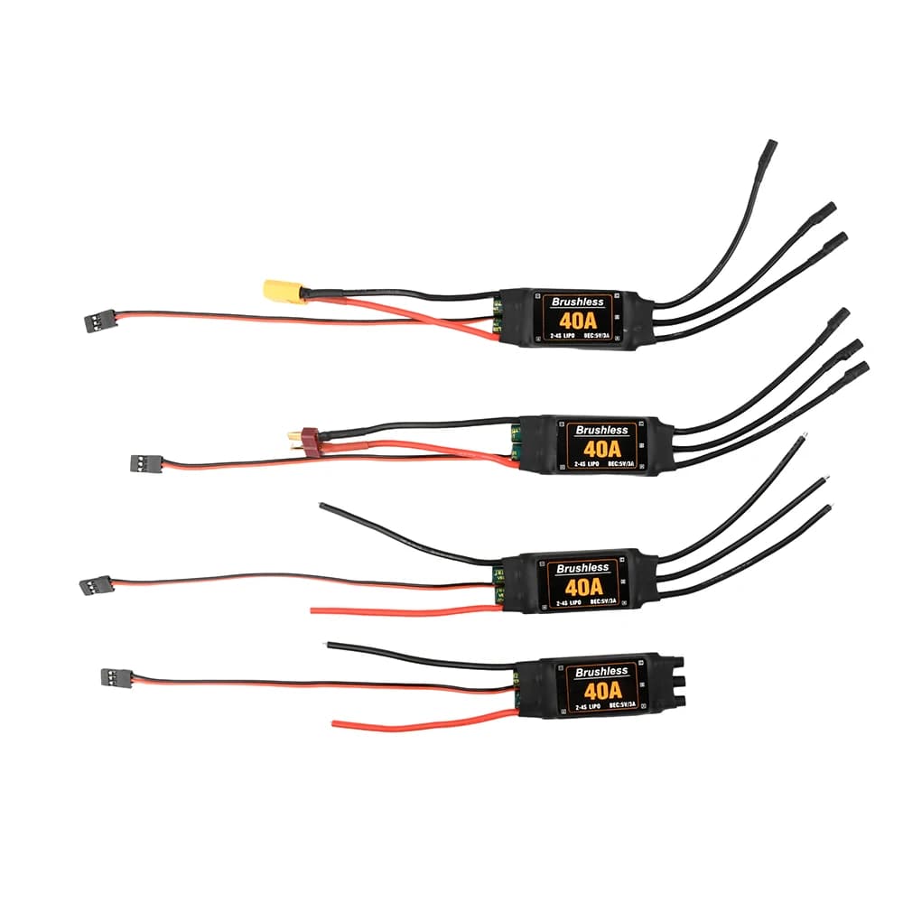 40A Brushless ESC 2-4S Regolatore di Velocità Elettronico 5V 3A UBEC 3.5MM Testa di Banana Per RC FPV Quadcopter Aerei Elicottero