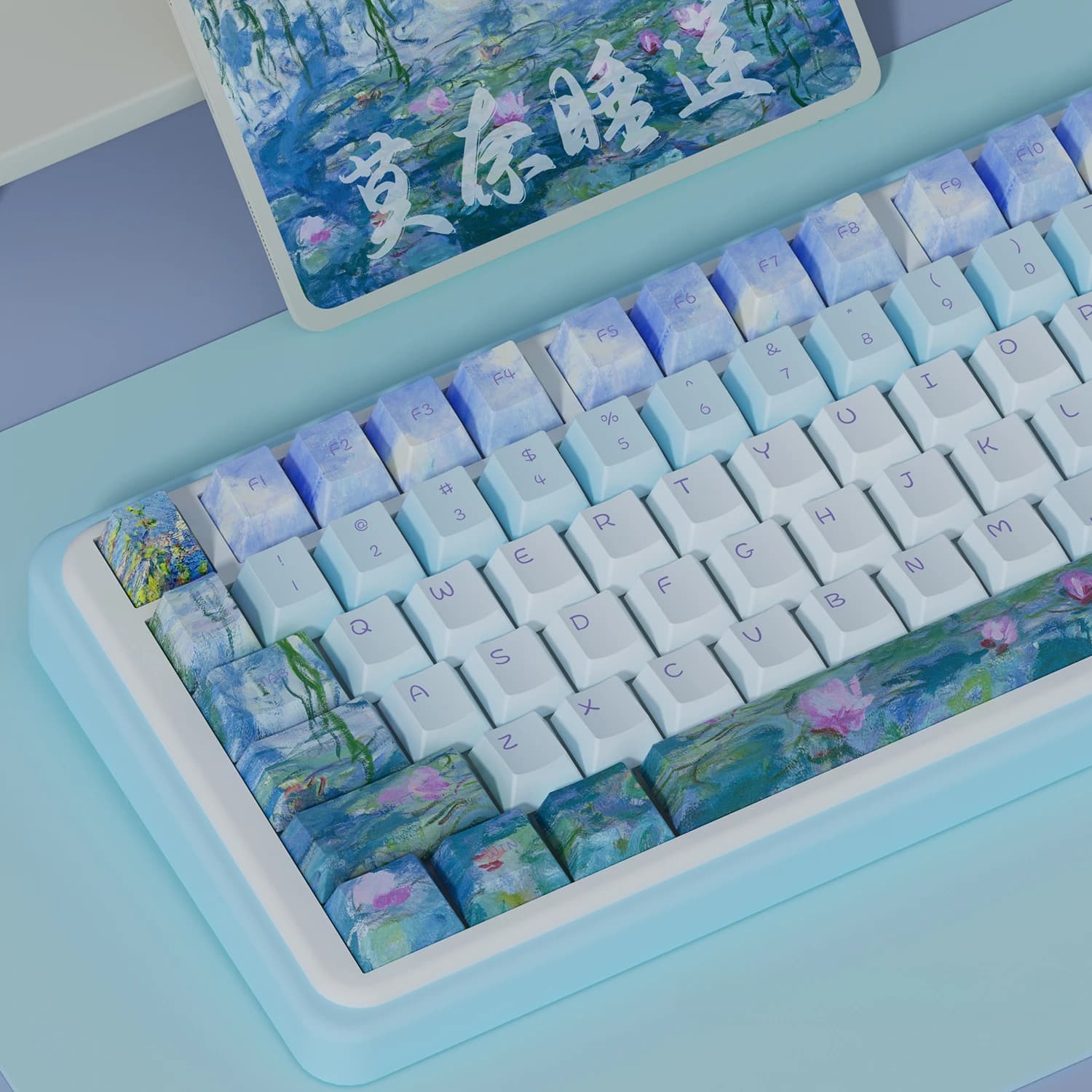 Altezza fabbrica keycap stile pittura a olio PBT 108 98 87 75 68 asse magnetico meccanico, tappo tastiera