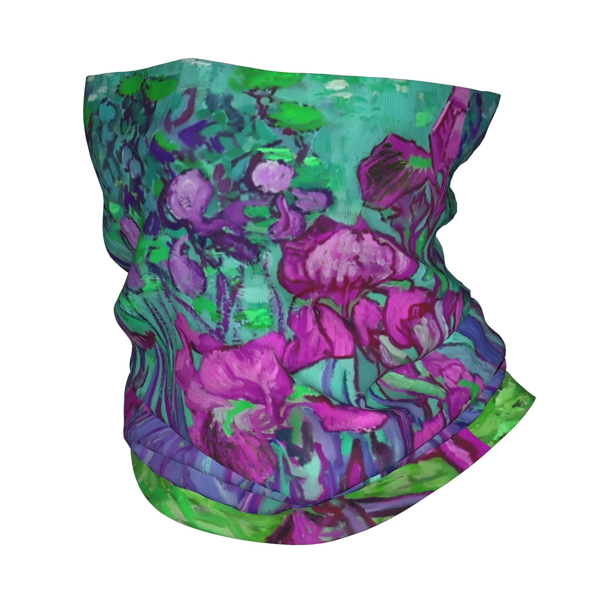 Fascia per Capelli Personalizzata con Tema Invernale di Vincent Van Gogh, Scaldacollo Unisex per Escursionismo e Corsa, Sciarpa Tubolare con Volto di Pittore Impressionista, Bandana Gaiter