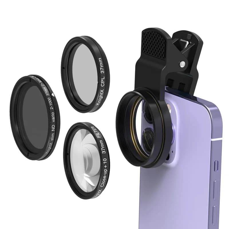KnightX 37mm STAR CPL ND Obiettivo della fotocamera mobile per telefono cellulare Filtro Prism star vicino per iPhone XS Huawei Xiaomi Samsung