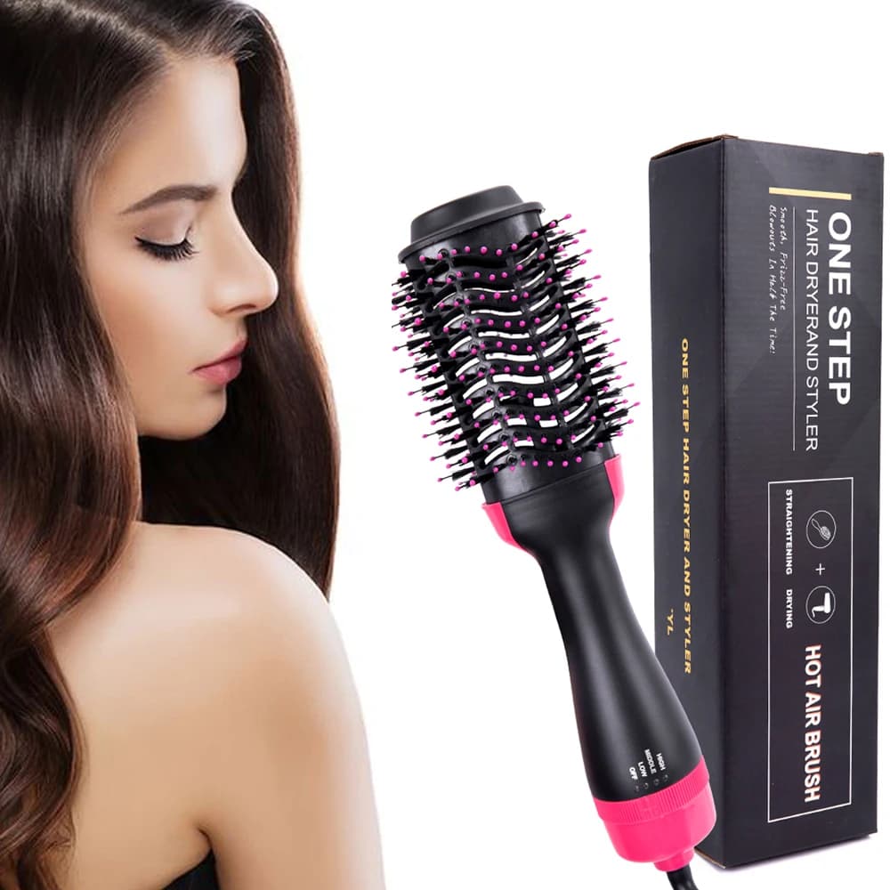 Multifunction hairdryer brush for hair dryer 4 in 1 Styler Volumizer styling tools Hot air plate brush for all hair