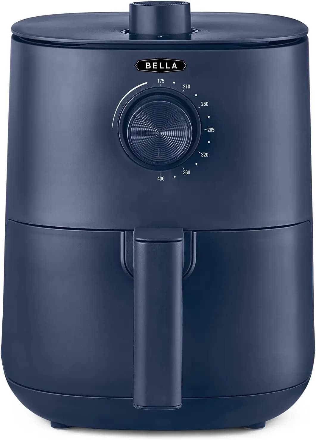 Air Fryer Manual 2.9QT, Without Preheating, Oil-Free Frying for Fast Pasti and Salutari, Tray and Container Washables in Dishwasher, Blu Opaco