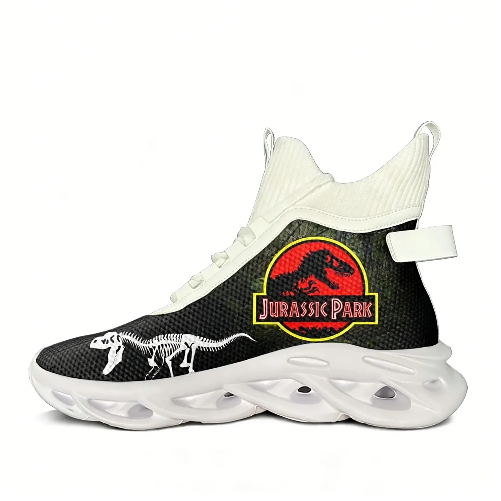Sneakers alte unisex Hot Jurassic Park Dinosaur Anime, leggere per escursioni e viaggi, scarpe da corsa
