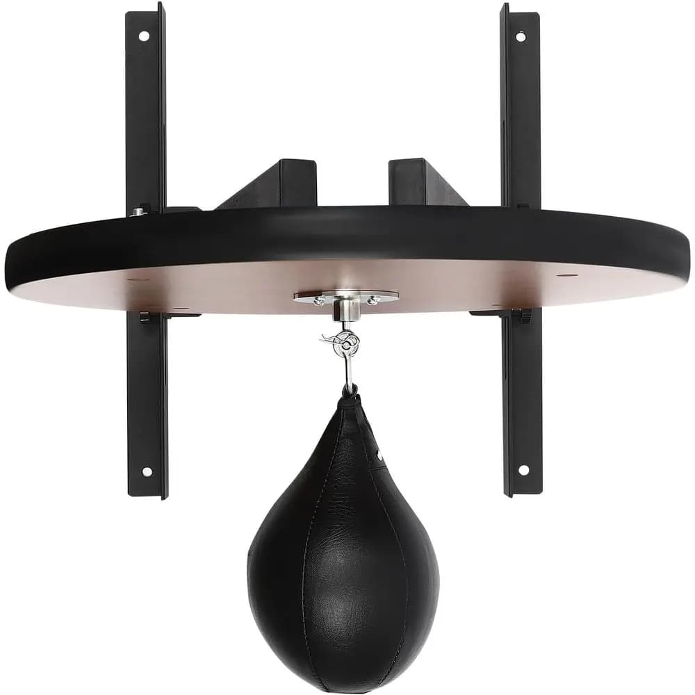 Adjustable Height Wall-Mounted Training Punching Bag with 360° Rotation for Improved Coordination