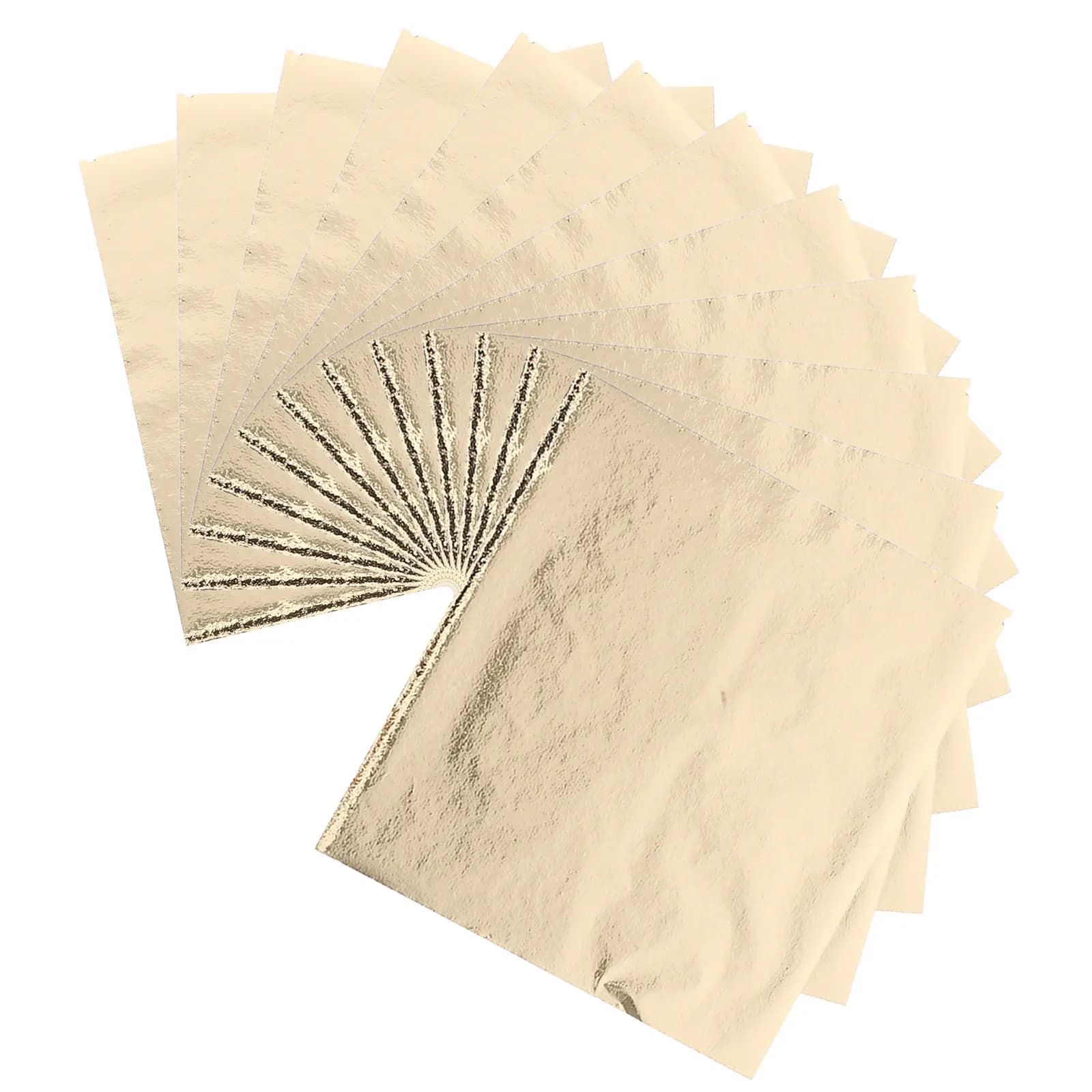 100 Fogli di Lamina d'Oro Imitazione per Artigianato, Decorazione Artistica, Doratura, Pittura, Cornici, Mobili, Progetti Fai-da-Te, Lamina Metallica