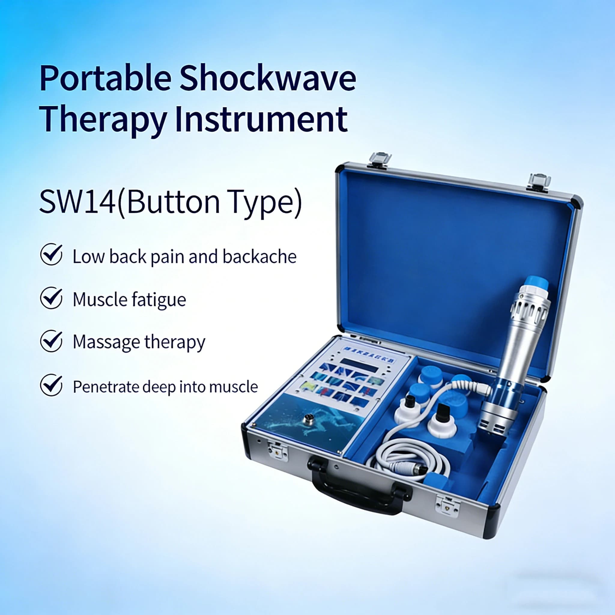 Extracorporee ED Use Wave Therapy, Muscle Massage Gun with FMS Electromagnetic Waves