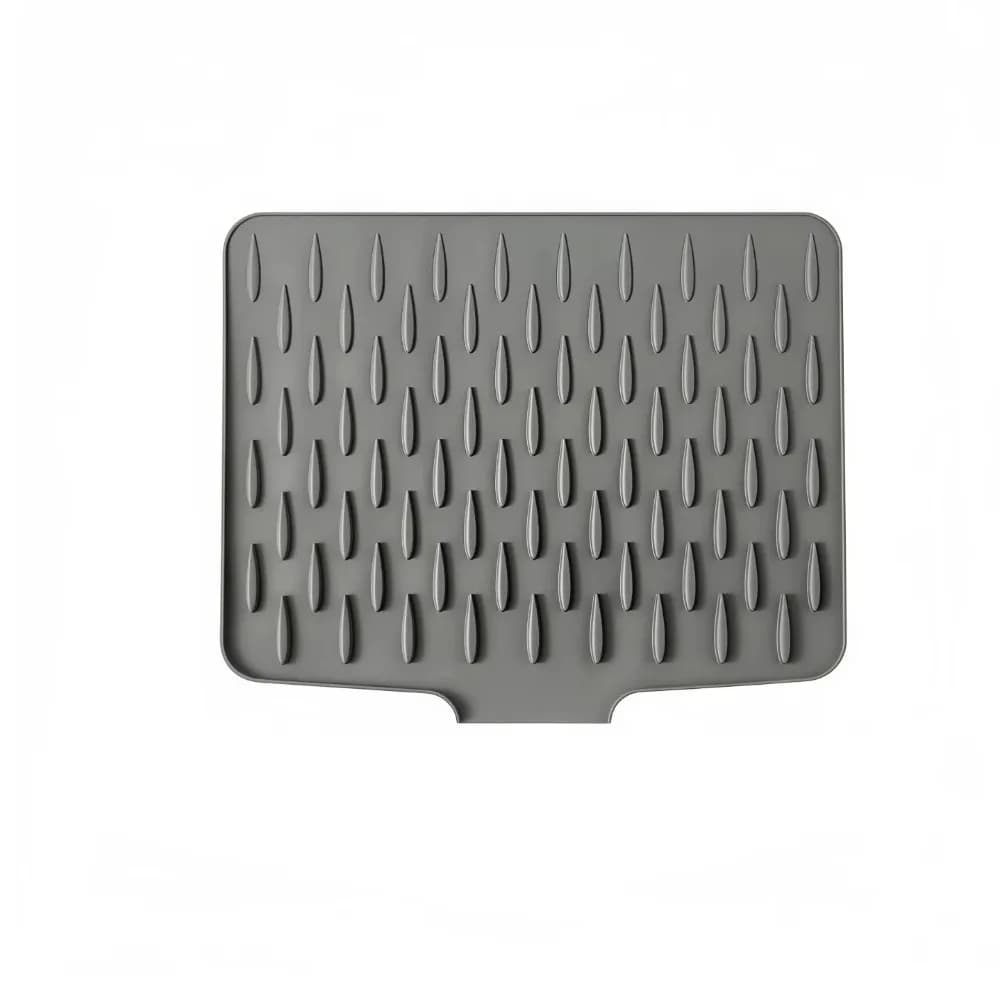 Silicone Kitchen Drainage Mat Sloped Heat Resistant Silicone Drain Mat Multi-Function Non-Slip Base Cutting Board Pad