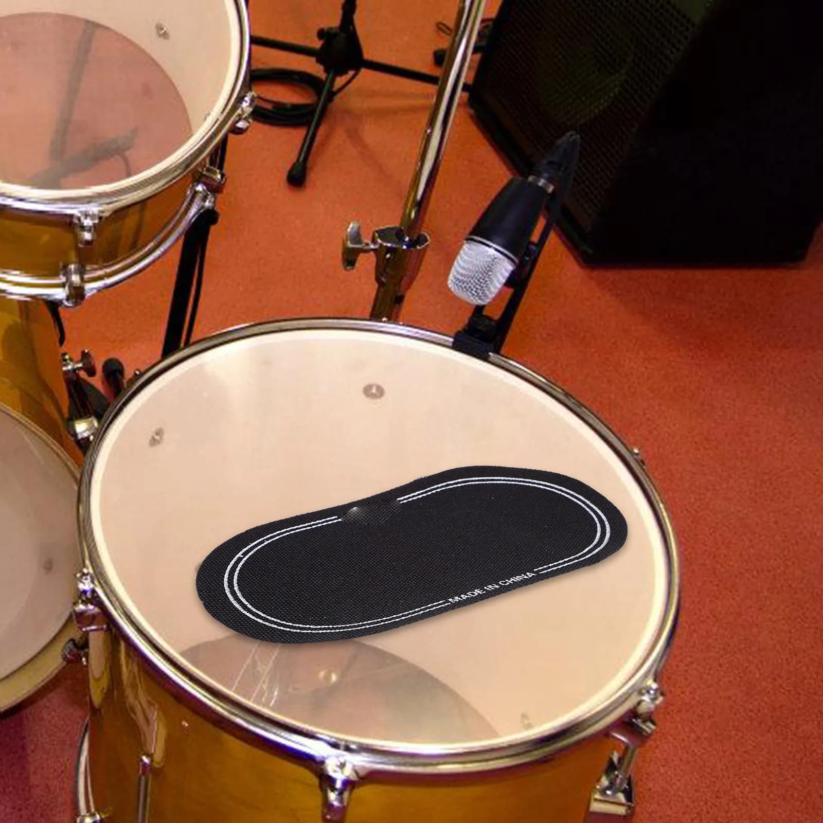 2Pcs Percussion Accessories Drum Kit Supplies Snare Drum Mute Pad Made of High Grade Material Reduces Overtone Enhances Attack