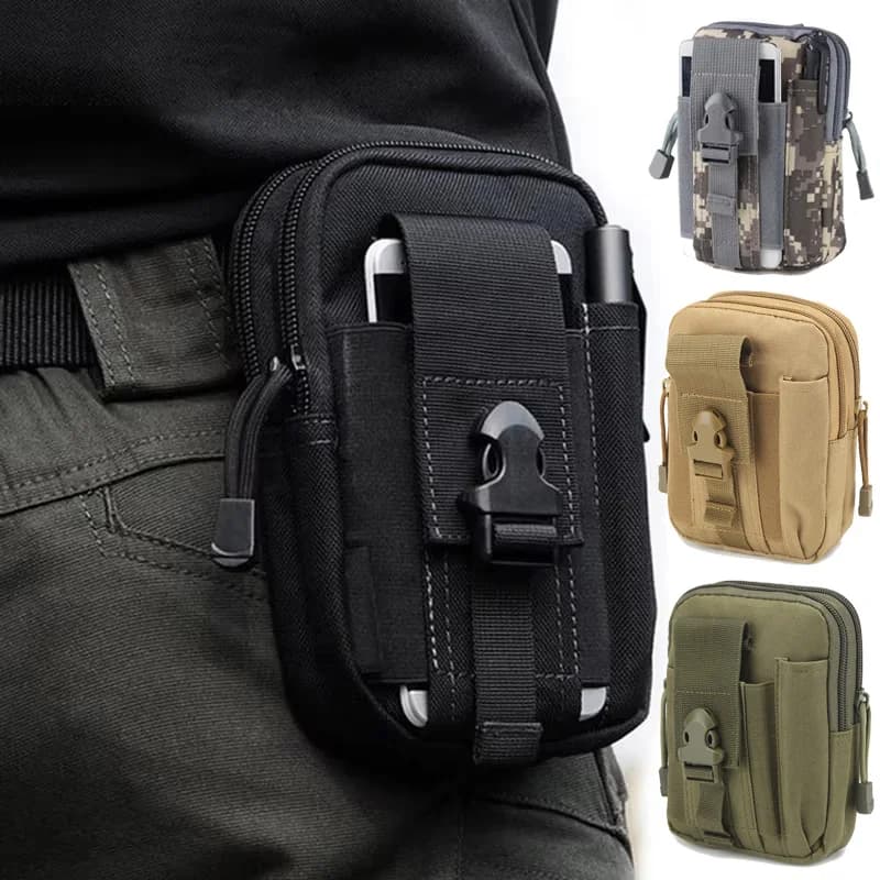 Borsa Tattica da Gamba Marsupio Uomo Mimetico Multifunzionale per Moto/Bici, Marsupio da Gamba Impermeabile