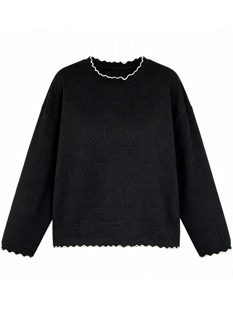 Women's Plus Size 1XL-4XL Casual Long Sleeve T-shirt Big Size 3XL Solid Color Blouse Top Women Clothing Oversized Spring Autumn