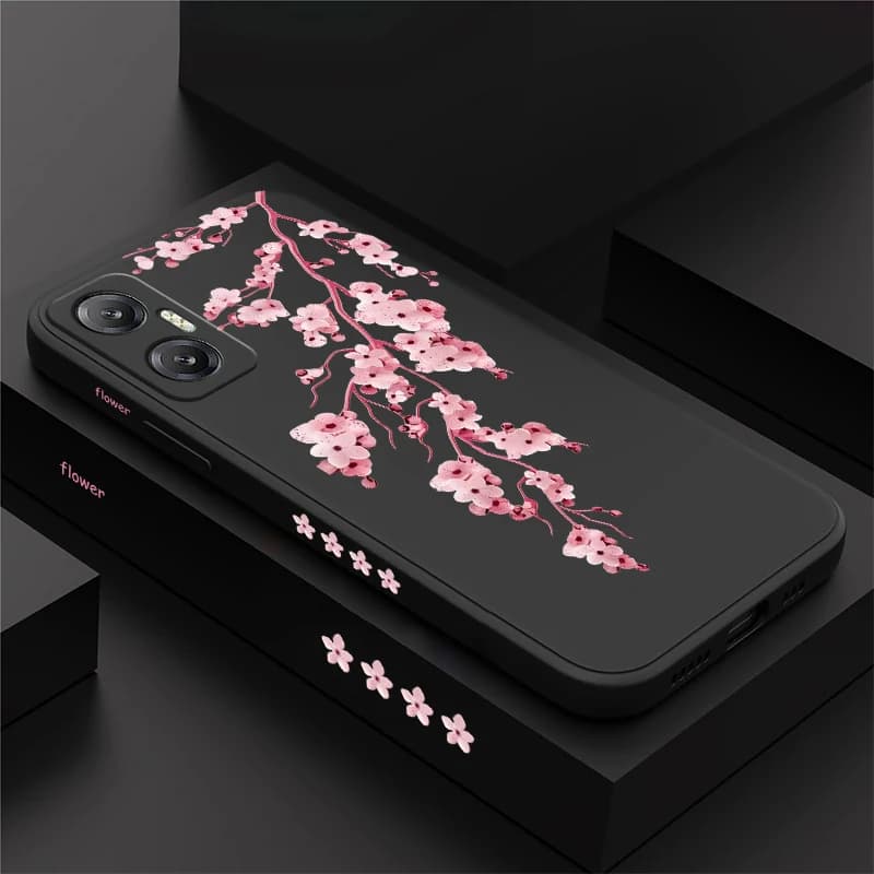 Camera Lens Protection Phone Case For Infinix Smart 20 10 HD 9 8 Plus 8 Pro Matte Soft Silicone Shockproof Flowers Print Cover