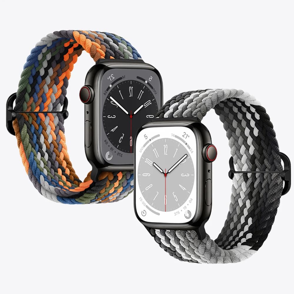 For Apple watch band 44mm 40mm 45mm 49mm 41mm 45 mm correa Braided Solo Loop bracelet iWatch series 8 3 se 5 6 7 Ultra Strap
