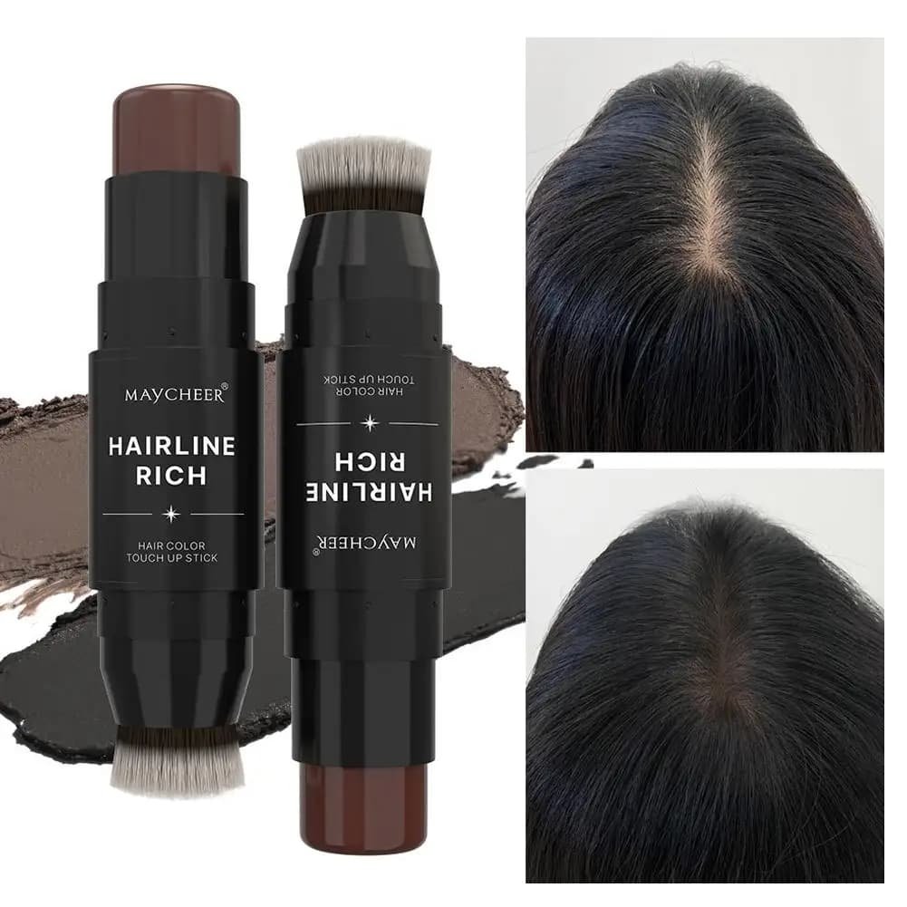 Matita Correttore Impermeabile a Doppia Punta per Capelli e Sopracciglia, Copre Istantaneamente Radici e Ombre, per un Look Naturale