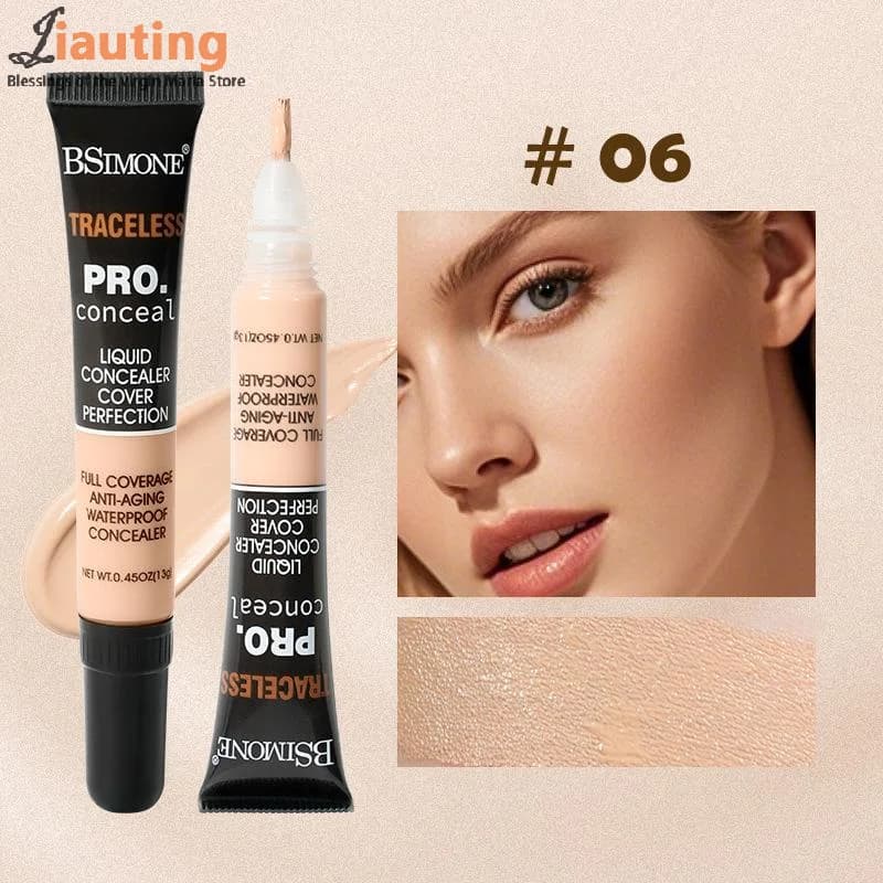 Correttore professionale da 13 g Correttore flessibile Fondotinta liquido idratante per coprire occhiaie e macchie dell'acne
