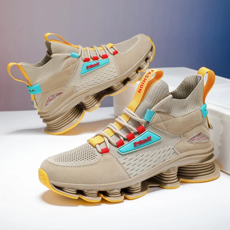 YRZL Scarpe da ginnastica sportive da uomo alla moda Scarpe da corsa traspiranti Scarpe da passeggio casual leggere da uomo Scarpe da ginnastica da jogging per allenamento in palestra