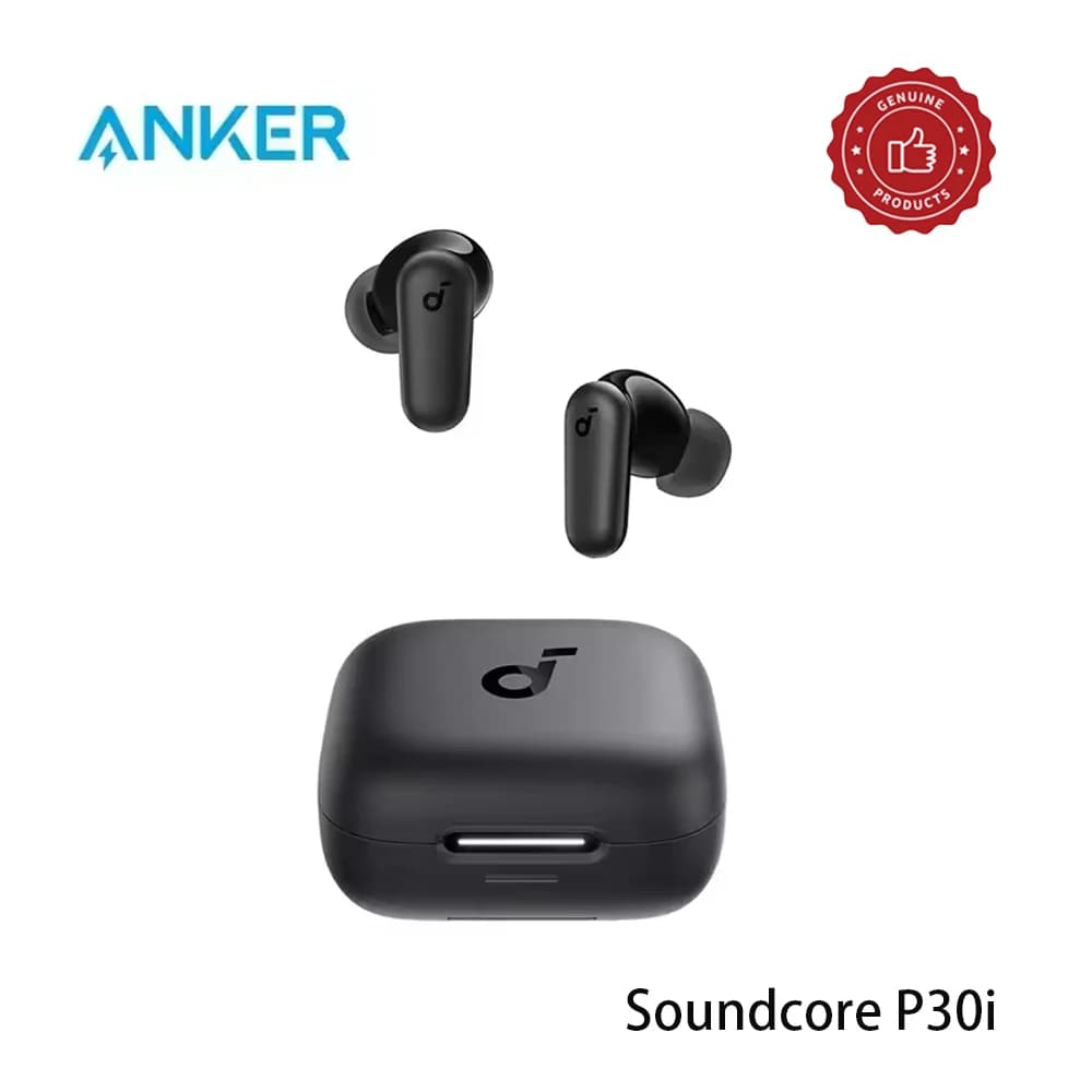 Auricolari Bluetooth Anker Soundcore P30i con Cancellazione Intelligente del Rumore, Effetti Sonori Surround e Durata della Batteria Ultra Lunga di 45 Ore