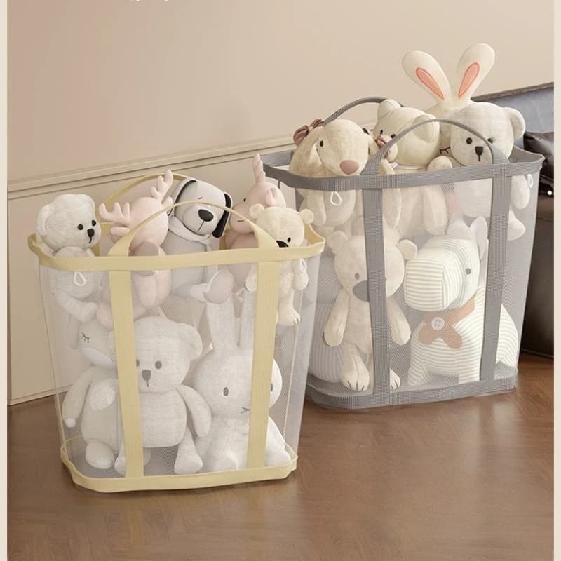 Folding Laundry Basket, Toy Storage Bag, Dirty Clothes Storage Bag, Laundry Basket with Handle, Clothes Storage Basket, Bathroom