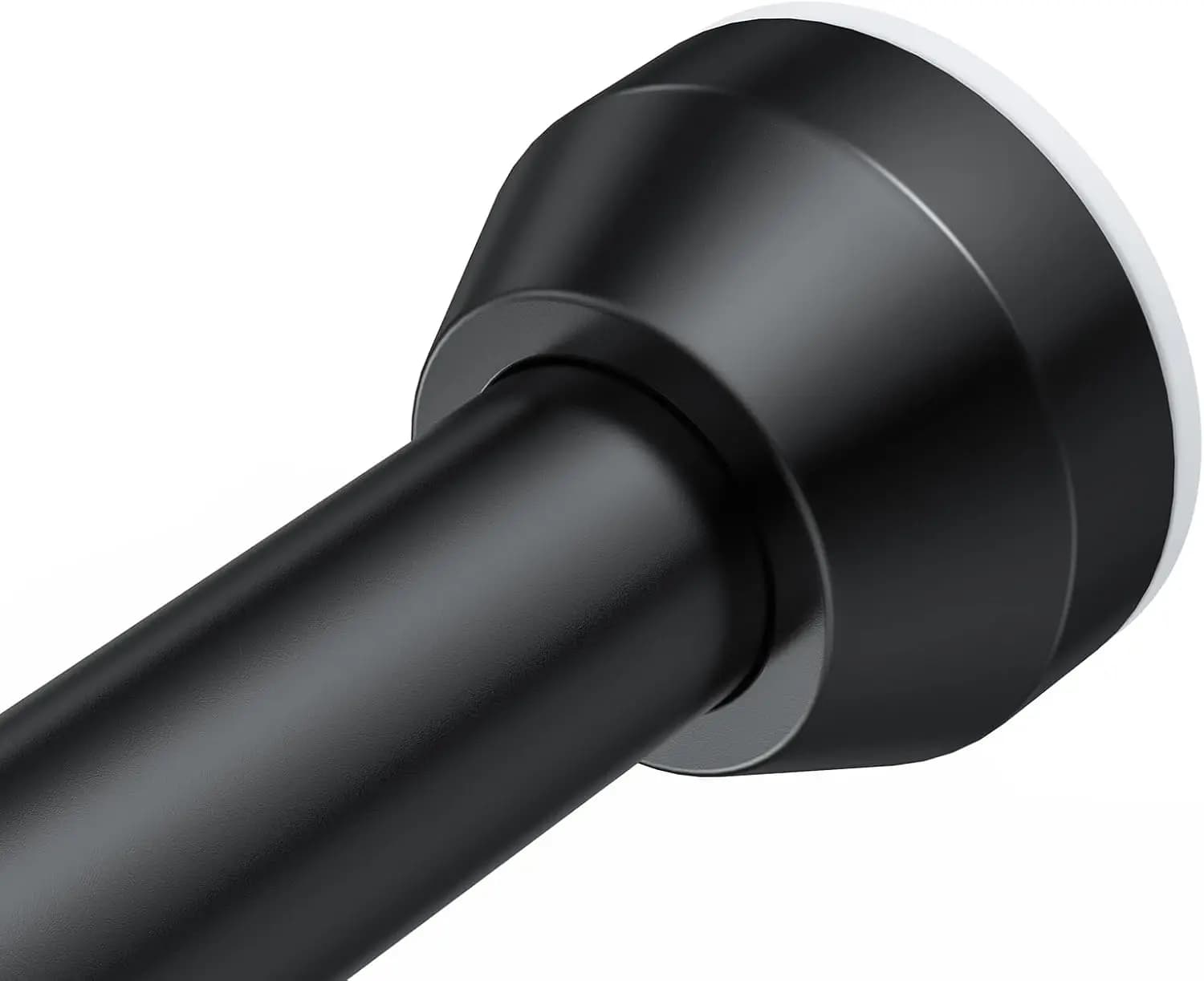 Adjustable Shower Curtain Rod 32-79 inch Tension Spring No Drilling Rustproof for Bathroom Matte Black