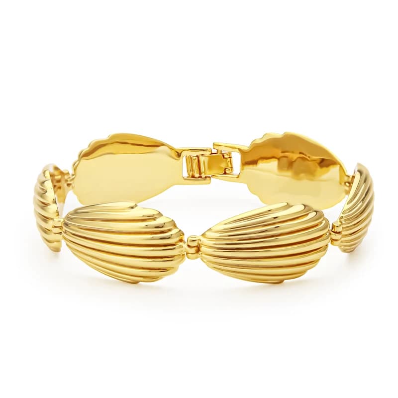 VAROLE Braccialetti con texture naturale per donna Braccialetti con bracciale rotondo geometrico color oro Gioielli di moda Flagship Store ufficiale