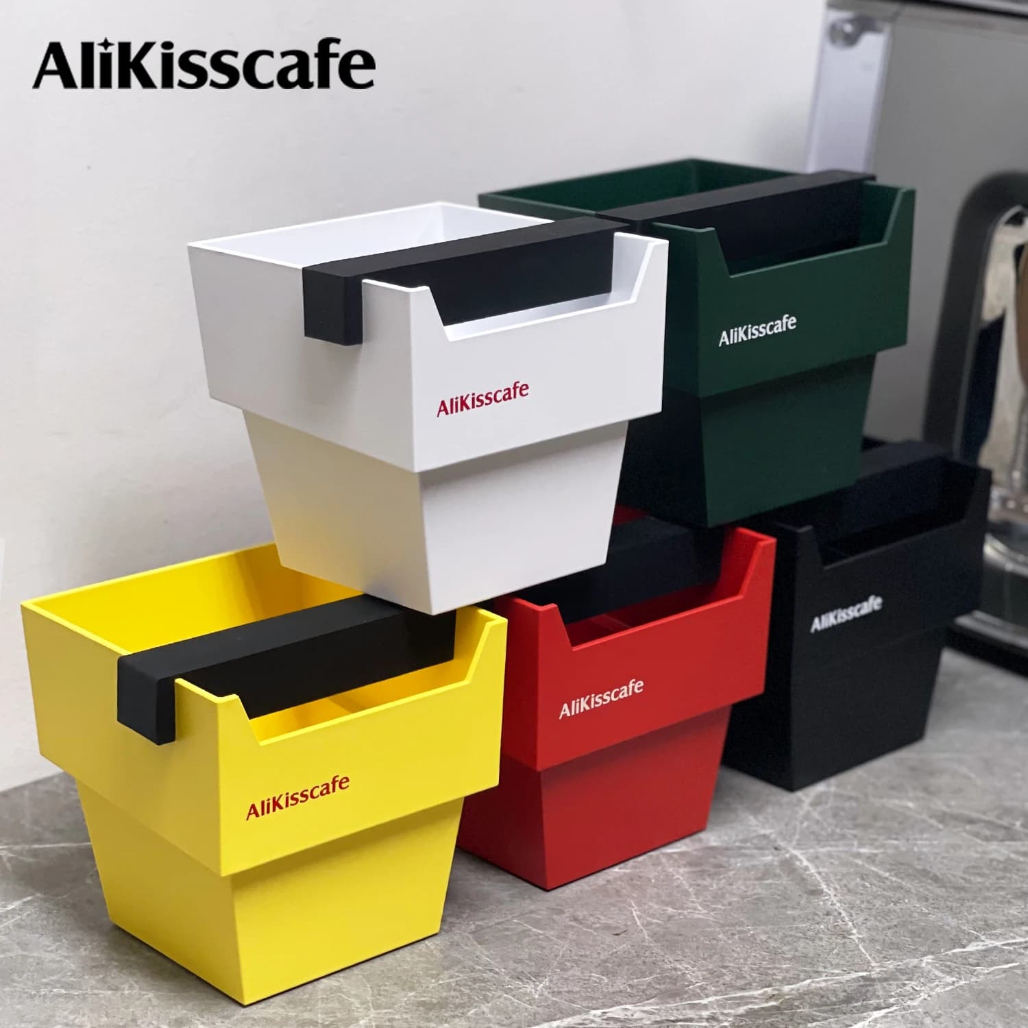 AliKisscafe Coffee Knock Box Grind Ground Container Dump Waste Bin Bar Cafe 51mm 54 58mm Barista Tool Espresso Machine Accessory