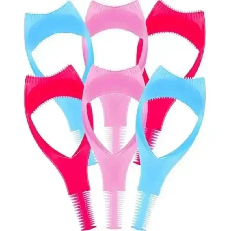1/3 pcs. Portable plastic slide for mascara, applicator and eyelash guide, eyelash comb, eye makeup tool for women and girls