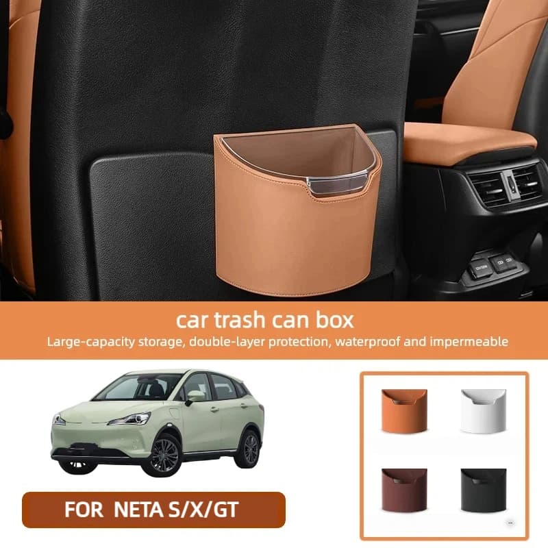 Cestino per auto a doppio strato da appendere, organizer per schienale sedile, contenitore portaoggetti per accessori interni NETA S X GT 2024 2025