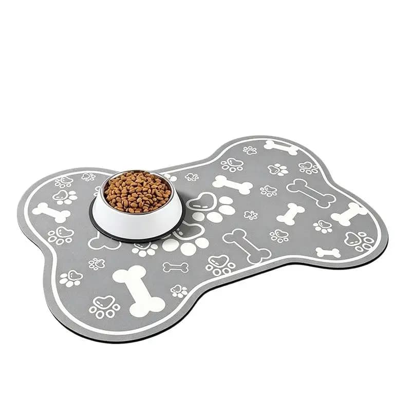 Tappetino assorbente in terra di diatomee per animali domestici, per ciotole di cibo e acqua, con base in gomma impermeabile ad asciugatura rapida, antiscivolo, per uso domestico.