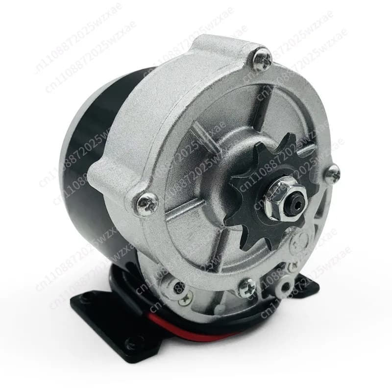 Motore DC a spazzole con ingranaggi a ruota A 24V 250W 1016Z a magnete permanente per friggitrice con piedino a cinghia