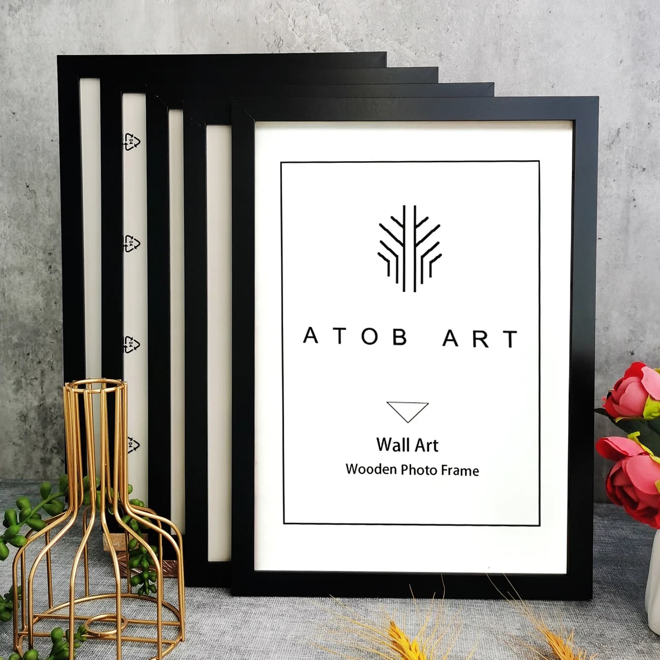 5 cornici in legno per foto da parete 10X15 15X20 20X25 A4, supporto per foto, certificati, regalo commemorativo