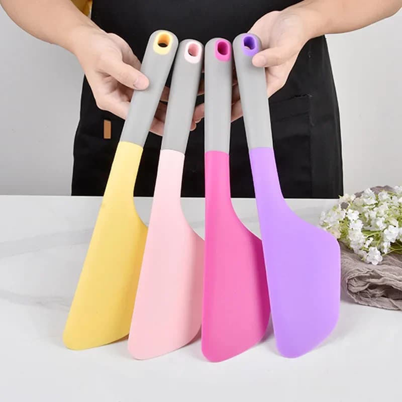 Spatola da Cucina Grande in Silicone da 34 cm, Antiaderente, per Crema e Burro, Resistente al Calore, Raschietto per Biscotti, Cioccolato e Pasticceria, Utensili da Cucina