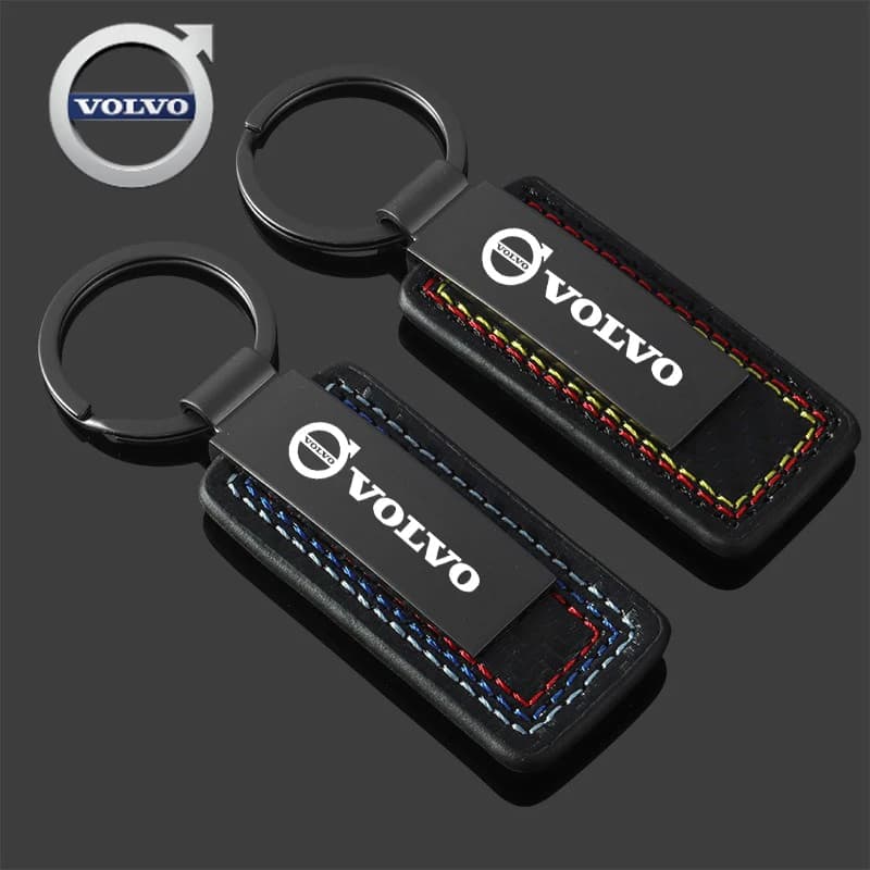 Portachiavi in Metallo con Incisione Laser per Auto Volvo - Compatibile con Volvo EX90, V60, V40, XC90, S60, XC60, V50, V70, S90, XC40, S80, T6, V90, EX30, C70, A