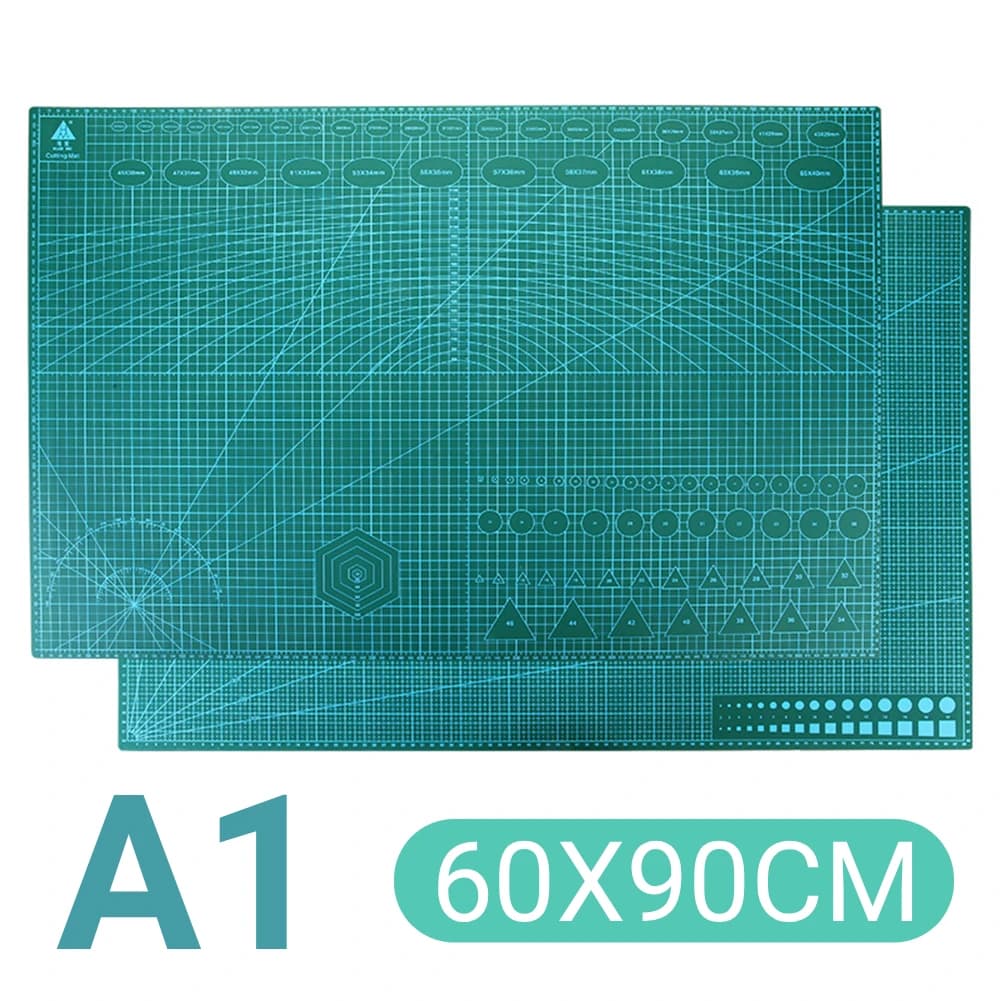 A1 Double Face PVC Cutting Carpet with Grid, Tools for Patchwork 90x60cm, Cutting Mat for Students, DIY, Handmade and Artistic