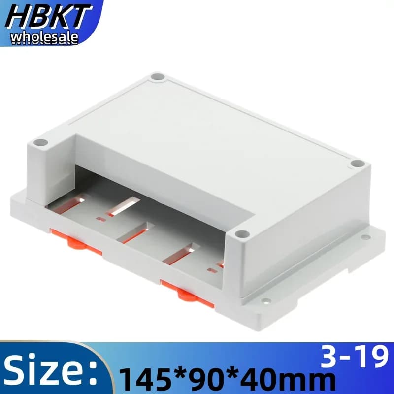 1 pz Custodia in plastica per strumenti Custodia di controllo Apparecchiature elettroniche PLC scatola di controllo industriale 3-54:145X90X40mm