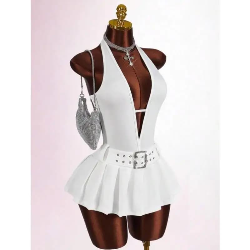 Nice set of casual sportswear Bal V-Ne for women New season Design a U Deep Faionable Seven Sve Length