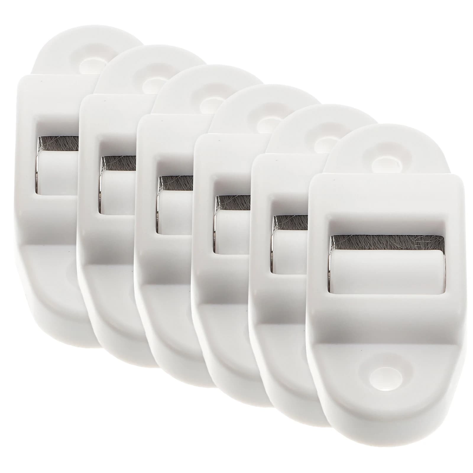 6 pezzi 14mm guida per cintura spazzola per pulizia tapparella cinghia in plastica accessori per tende riduzione della polvere hardware di ricambio per la casa