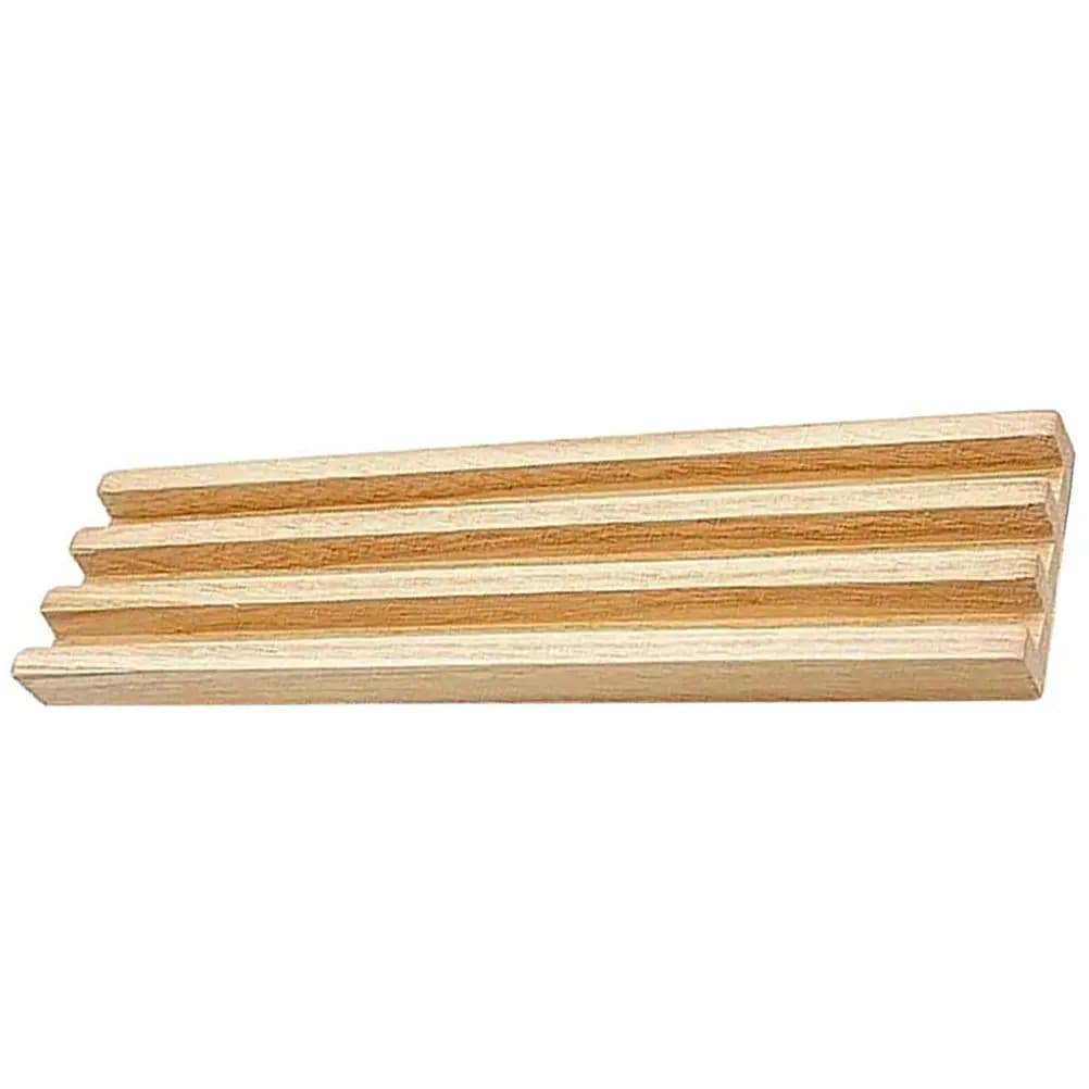 Porta Domino in Legno con Base Spessa, Supporto per Domino dal Design Obliquo, Organizzatore per Carte, Espositore da Tavolo per Giochi