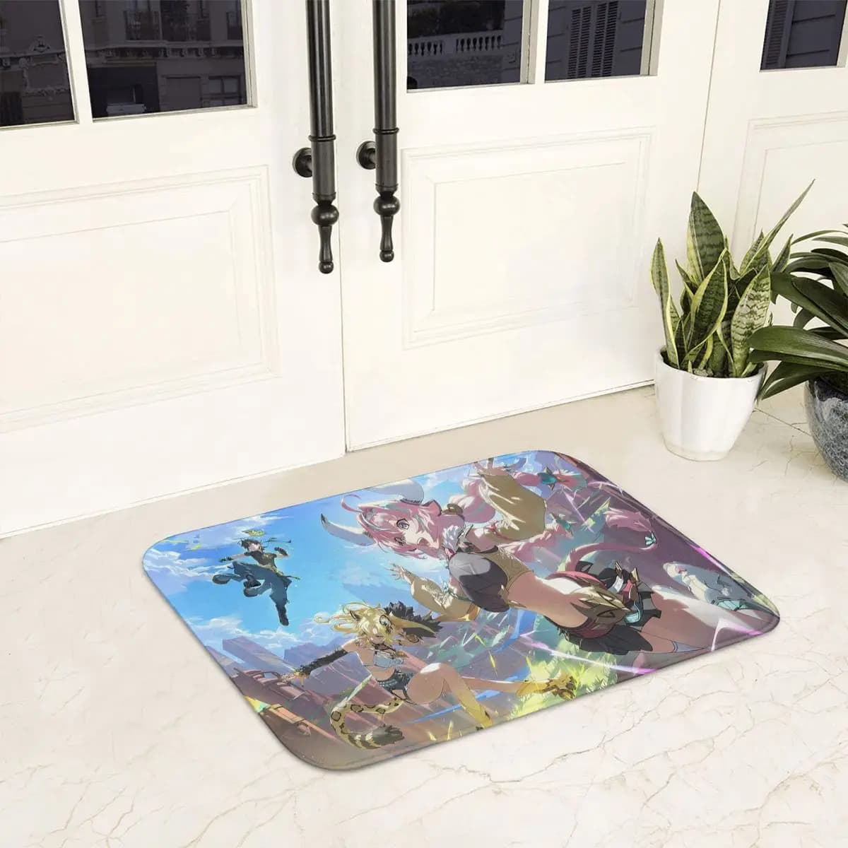 Zenless Zone Zero Zerbino Anti-slip Absorbent Mat Kitchen Input Mats for Home Balcony