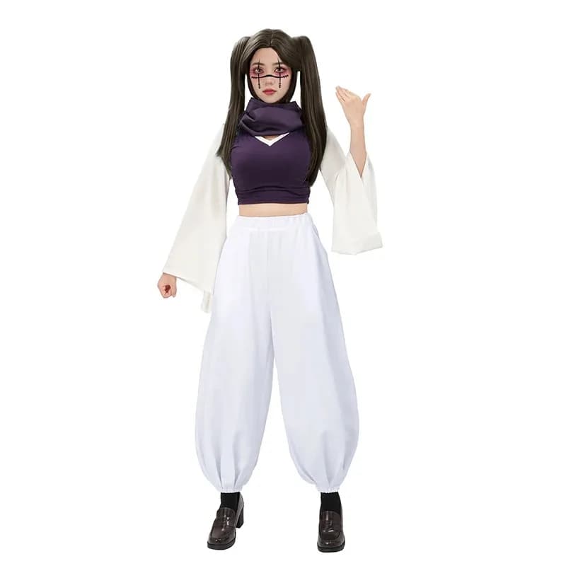 WENAM Anime Choso Cosplay Donna JJK Costume Kimono Outfit Pantaloni con Sciarpa Set Completo Formato USA per Costume Cosplay di Halloween