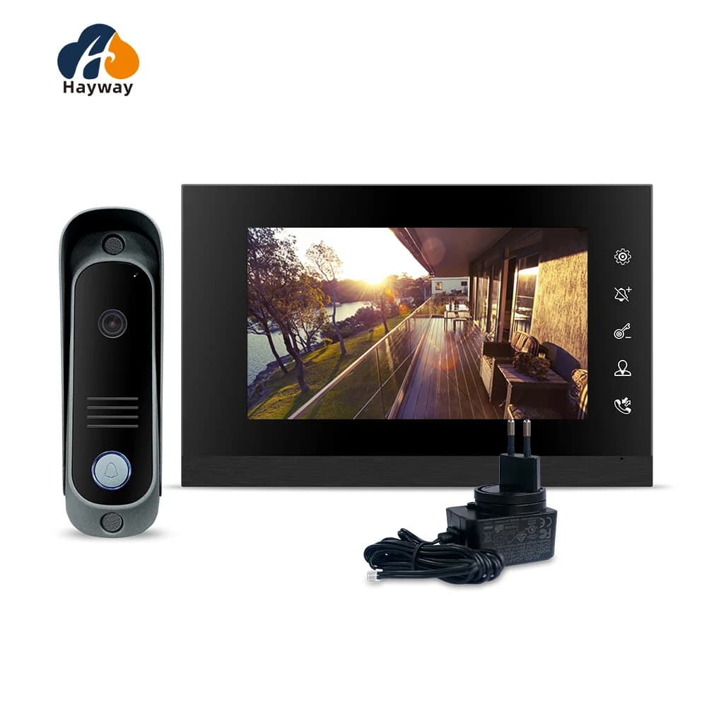 Videocitofono cablato da 7 pollici Monitor interno IR-CUT Telecamera esterna Citofono visivo Audio bidirezionale Sblocco remoto Videocitofono