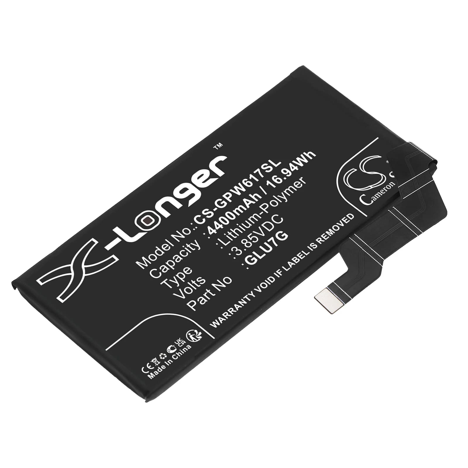 3.85V 4400mAh Mobile, SmartPhone Battery GLU7G for Google Pixel 6a, GB17L, Pixel 6a 5G, GB62Z, GX7AS, G1AZG +TOOLS