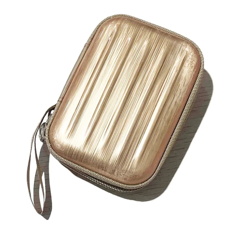 Creative Square Tinplate Coin Purse Headphone Bag Zipper Lipstick Storage Bag Change Purse Key Bag Suitcase Wallet Travel