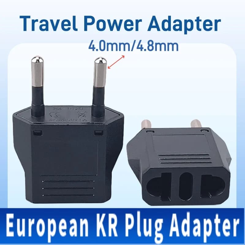 Adattatore per spina KR europeo ue giappone cina US AU a EU adattatore di alimentazione da viaggio spina elettrica convertitore presa per caricabatterie presa ca CE/FCC
