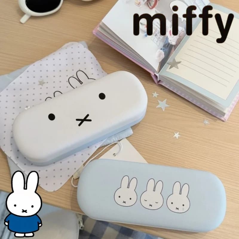 Custodia per Occhiali Magnetica Portatile con Motivo Creativo Coniglio Miffy, Nuova Moda Semplice per Uomo e Donna, Regalo