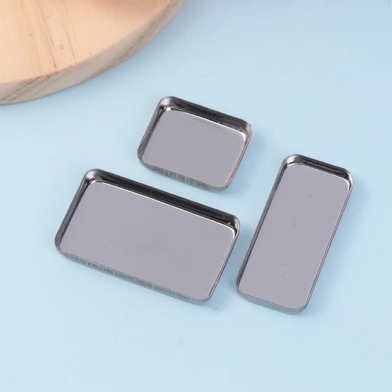 Blank cloths for umbrellas, makeup tables, empty square palette, aluminium housings, 1, 2, 3, 4, 6 pieces