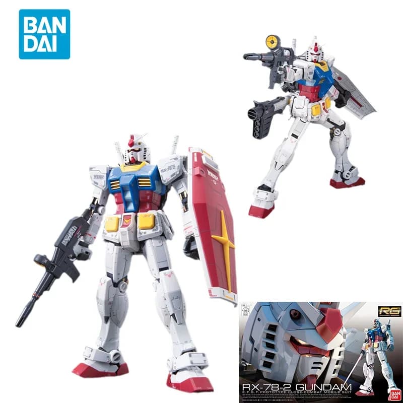 Consegna Immediata Bandai Originale Anime Collezionabile Modello GUNDAM RG RX-78-2 Action Figure GUNDAM Giocattoli da Assemblare per Bambini