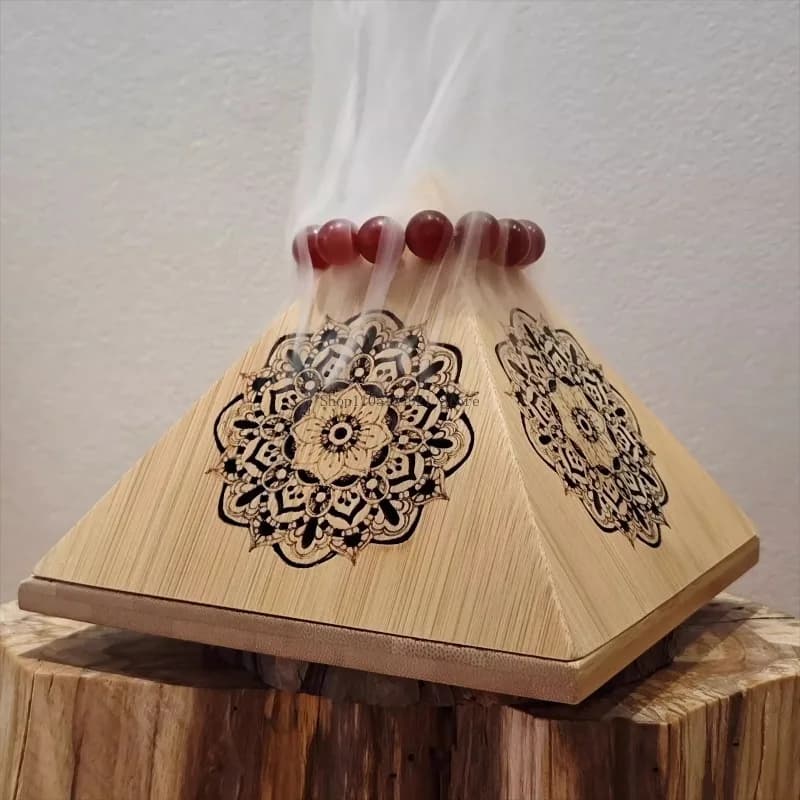 White Sage Leaf Purification Aromatherapy Box Crystal Bracelet Purification Household Tea Room Ornament Plate Incense Burner
