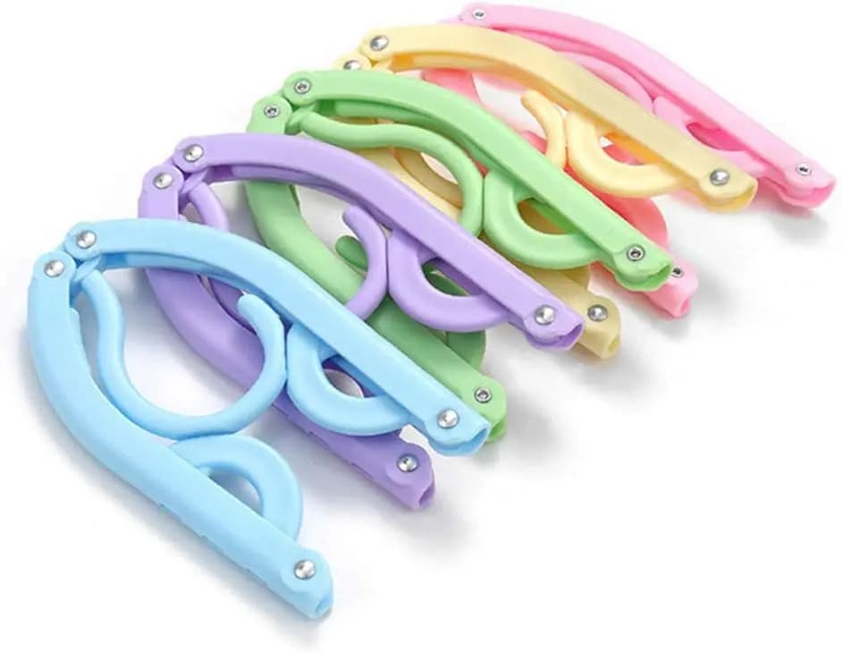 10/30 Pcs Travel Hangers Cruise Ship Essentials Accessories Portable Folding Clothes Hanger Foldable Drying Rack