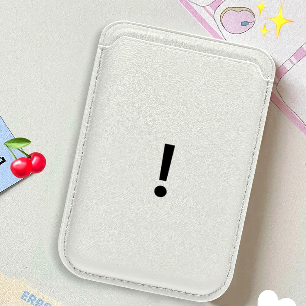 Leather Card Holder for Magnetic Case, Suitable for All iPhone MagSafe, Card Holder for Retro Phone
