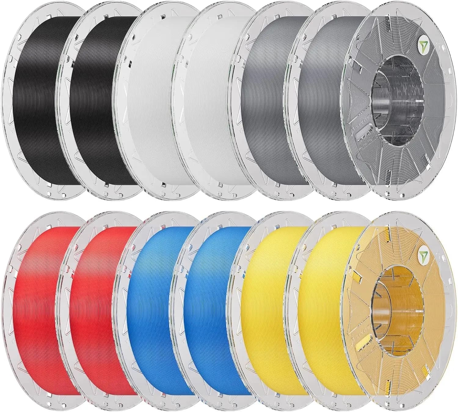 12KG PLA Filament Bundle 1.75mm, High Speed 30-600mm/s, RFID Smart Printing, Compatible with CFS & Most 3D Printers (6 Colors)