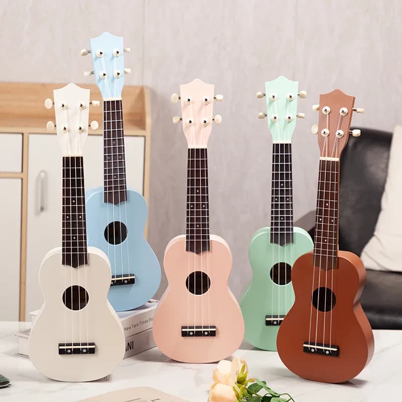 Ukulele per Principianti in Fibra di Carbonio Colorata, Strumento da 23 Pollici, Ukulele Basso, Chitarra Ukulele, Banjo